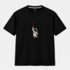murn-astronaut-graphic-tshirt-black-front MURN black graphic T-shirt front featuring floating astronaut artwork