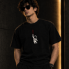 murn-astronaut-graphic-tshirt-black-model-front Astronaut Moon Graphic T-Shirt