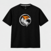MURN black T-shirt front featuring detailed eagle head graphic