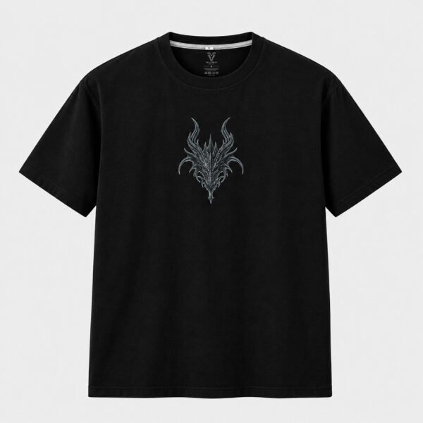 murn-serpent-graphic-tshirt-black-front MURN black graphic T-shirt front featuring detailed serpent artwork