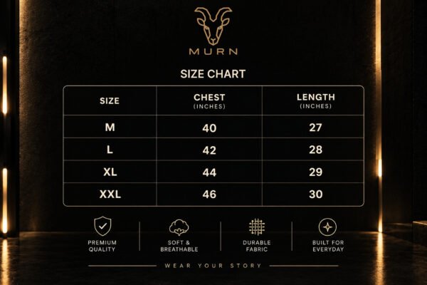 size-chart MURN Size Chart